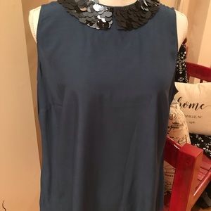 Boden Blue Light Weight Sleeveless Top Size 12
